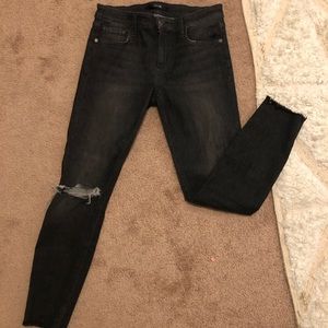 Joe jeans, Mid rise distressed black